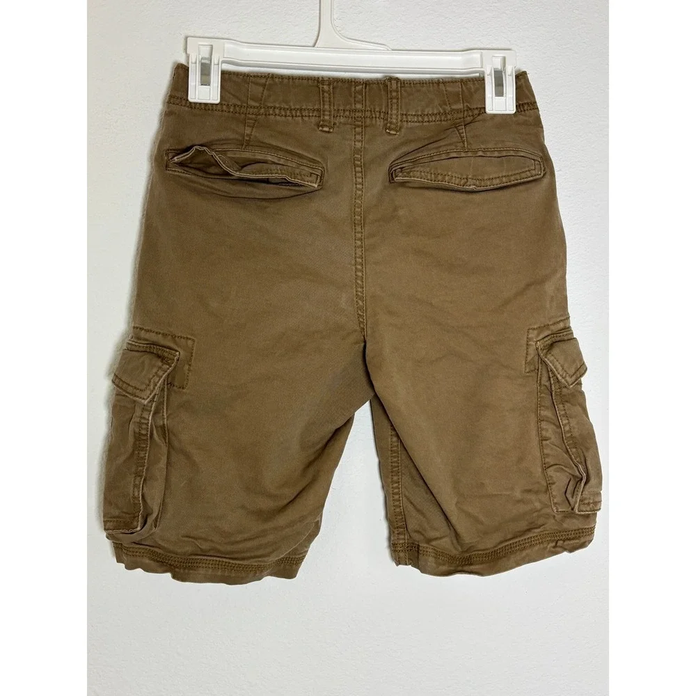 Gap Kids Boys‎ Brown Cargo Shorts Size 16 Slim Cotton Utility Casual Pockets